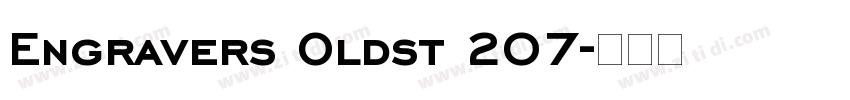Engravers Oldst 207字体转换